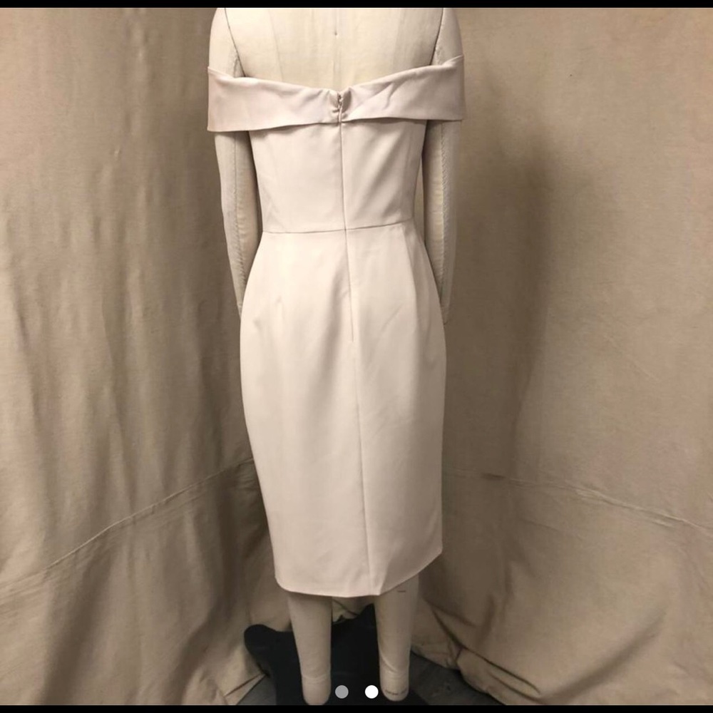 Lavish Alice Nude off the shoulder midi dress - Picture 7 of 8